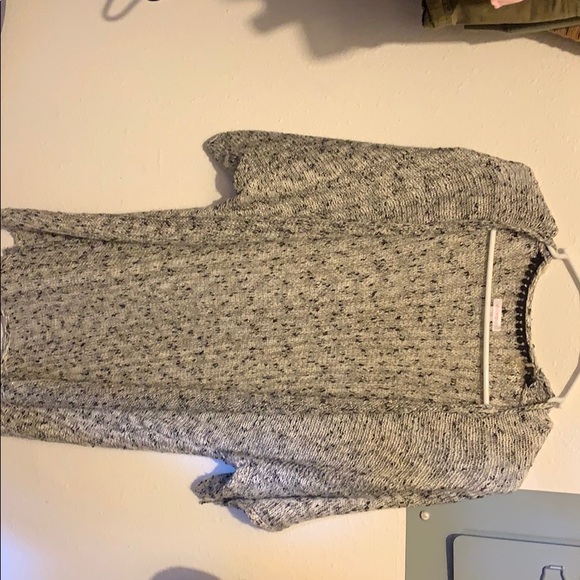 Gray short-sleeved cardigan - Picture 1 of 3